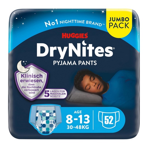 [433004-1N] Huggies Drynites mutandine da notte bambino, 8-13 anni, 2253031, 13 pz.