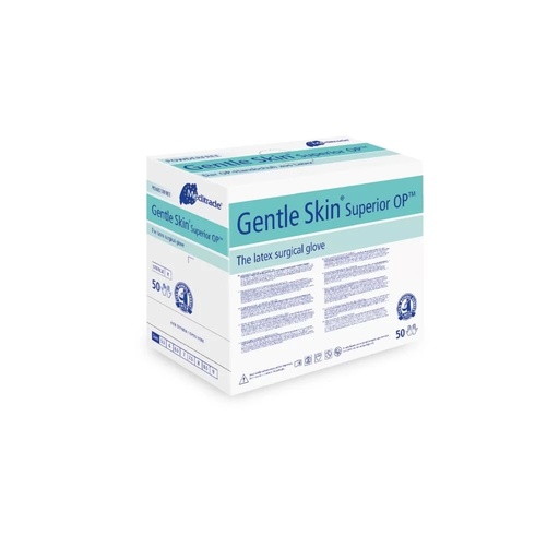 [470058E] Surgical glove Gentle Skin Superior, sterile, latex, powder-free, ((size 6)), 50 pairs per package