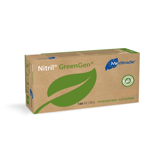 [470040N] Nitril® Green, biodegradable examination glove, powder-free, Small, 100 pcs.
