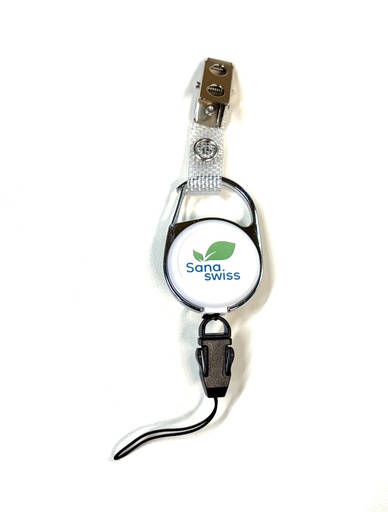 [460017-1N] sana.swiss portabottiglie per camice, bianco, estensibile fino a 50 cm