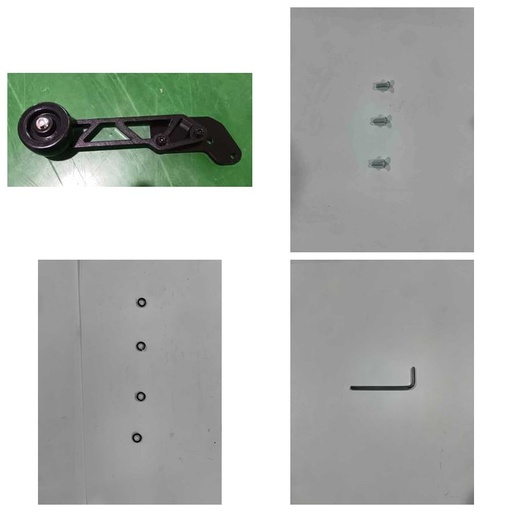 [100342N] sana.swiss Robooter E60 Ruota antiribaltamento sinistra 12" completa
