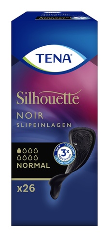 [432175N] TENA Silhouette Noir Liners, 26-pack