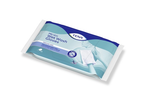 [432012-1N] TENA Wet Wash Glove unparfümiert, 8 Stk.