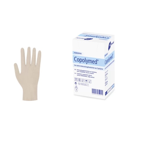 [470049N] Copolymed Untersuchungshandschuh aus Copolymer, steril, Small (6-6,5),  100 Stk, einzeln verpackt